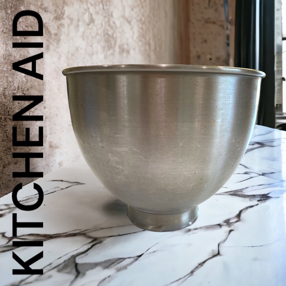 KITCHENAID K45 STAND MIXING BOWL 4 QUART STAINLESS STEEL EXCELLENT CONDITION